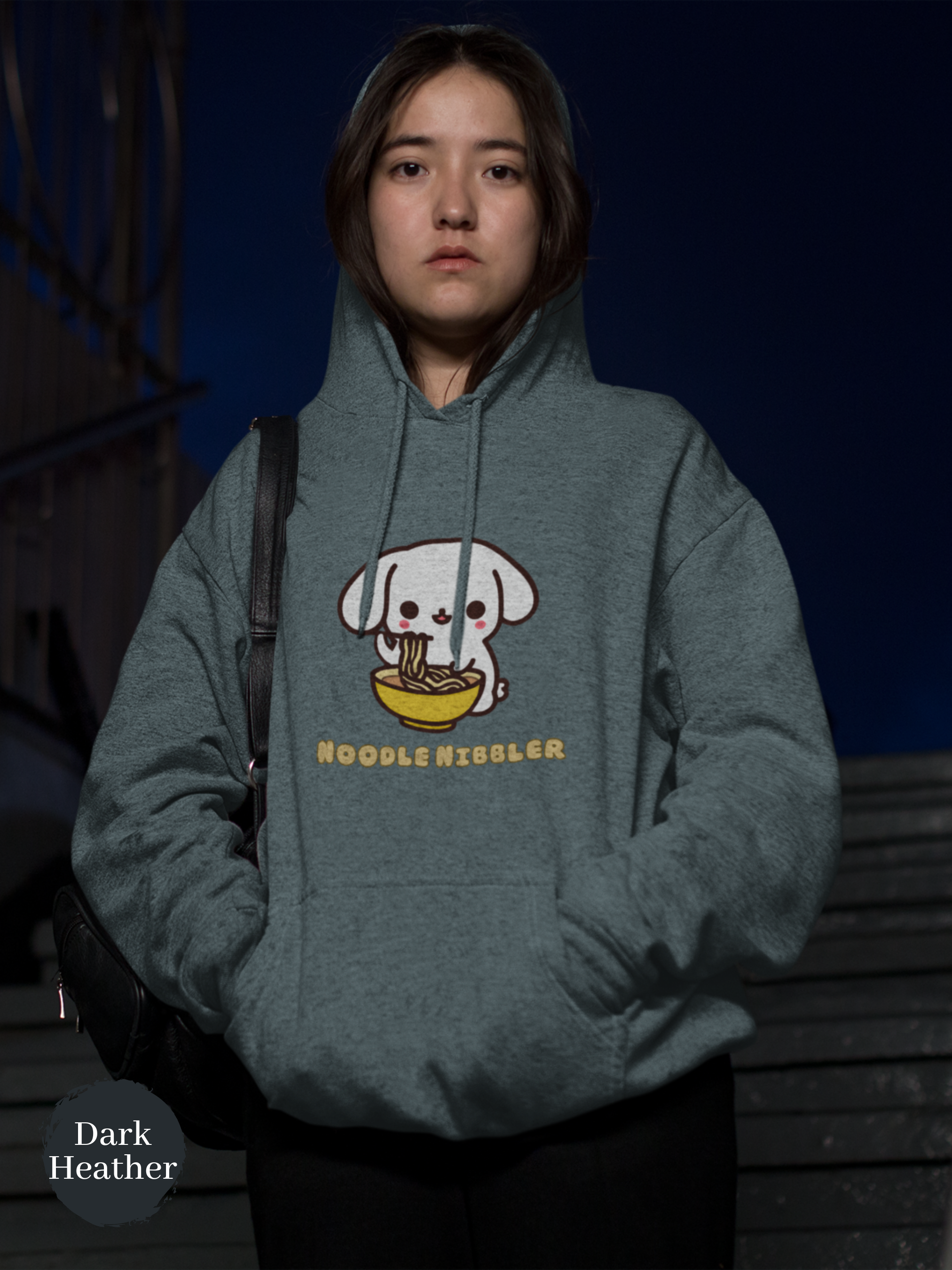 Ramen Hoodie: Noodle Nibbler Bunny Edition - A Cozy Pun Hoodie for Foodie Fans of Ramen Art and Asian Cuisine