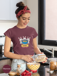 Ramen T-Shirt: Rabbit Ramen Crew Japanese Foodie Shirt with Ramen Art