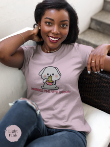 Ramen T-Shirt: Noodle Time with Bunny Japanese Foodie Shirt with Ramen Art