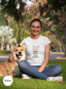 Ramen T-Shirt: Hoppy Slurping Japanese Foodie Shirt with Cute Bunny and Ramen Art