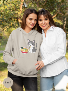 Ramen Hoodie: Noodle Noms with a Meow - An Asian Foodie Hoodie with Cute Ramen Cat Art and Punny Charm