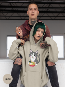 Ramen Hoodie: Noodle Noms with a Meow - An Asian Foodie Hoodie with Cute Ramen Cat Art and Punny Charm