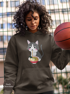 Ramen Hoodie: Noodle Noms with a Meow - An Asian Foodie Hoodie with Cute Ramen Cat Art and Punny Charm