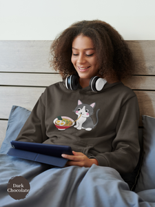 Ramen Hoodie: Noodle Noms with a Meow - An Asian Foodie Hoodie with Cute Ramen Cat Art and Punny Charm