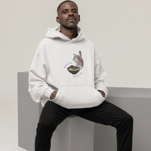 Ramen Hoodie Ramen is Life Even for Cats Cat Noodle Pun Sweatshirt