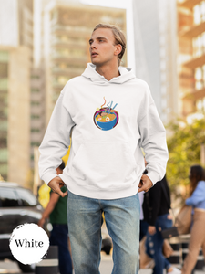 Ramen Hoodie Retro Ramen Bowl Art Print Sweatshirt for Foodie and Asian Food Lovers