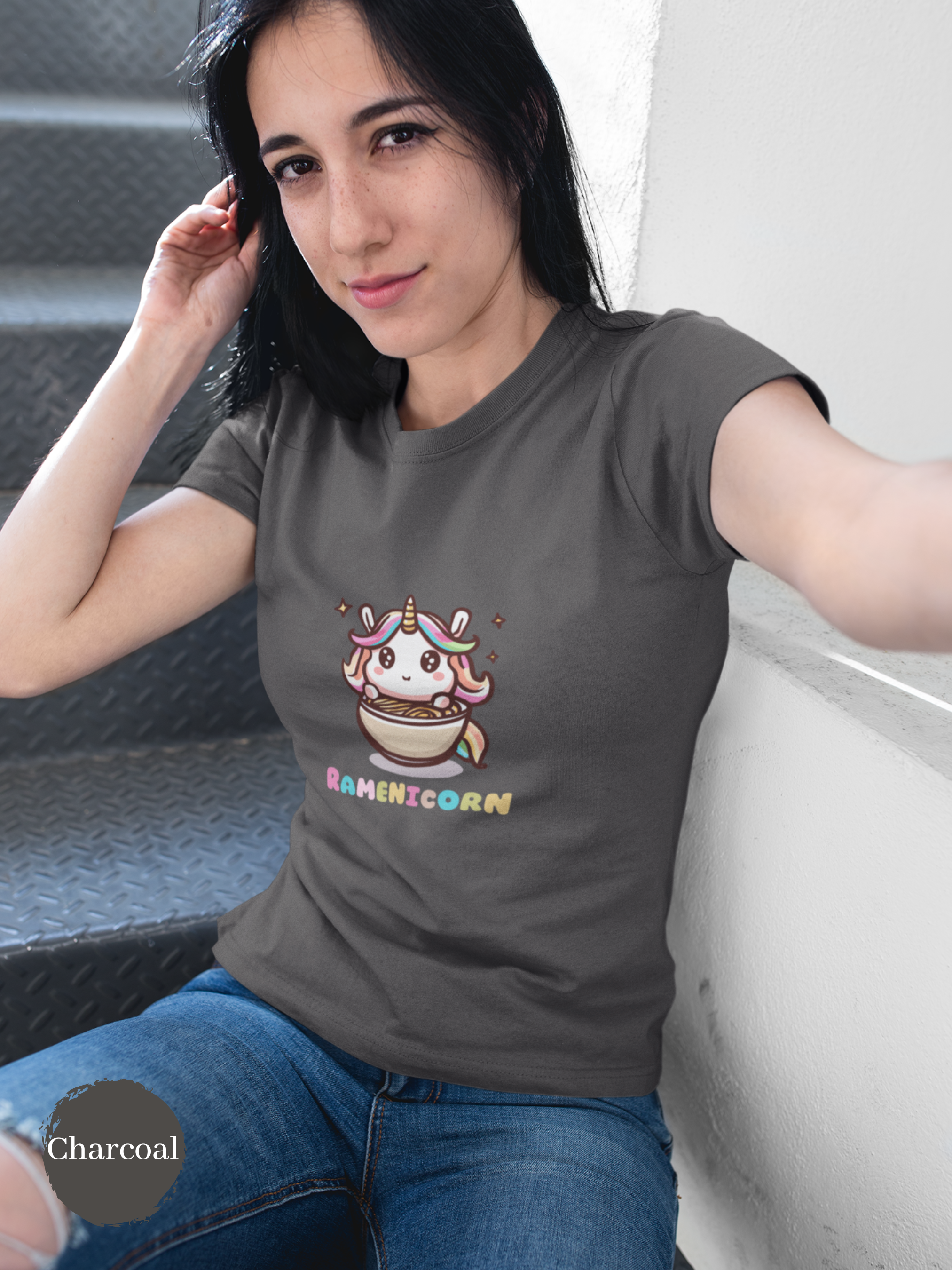 Ramen T-shirt: Japanese Foodie Shirt with Unicorn Art - Perfect Gift for Ramen Lovers