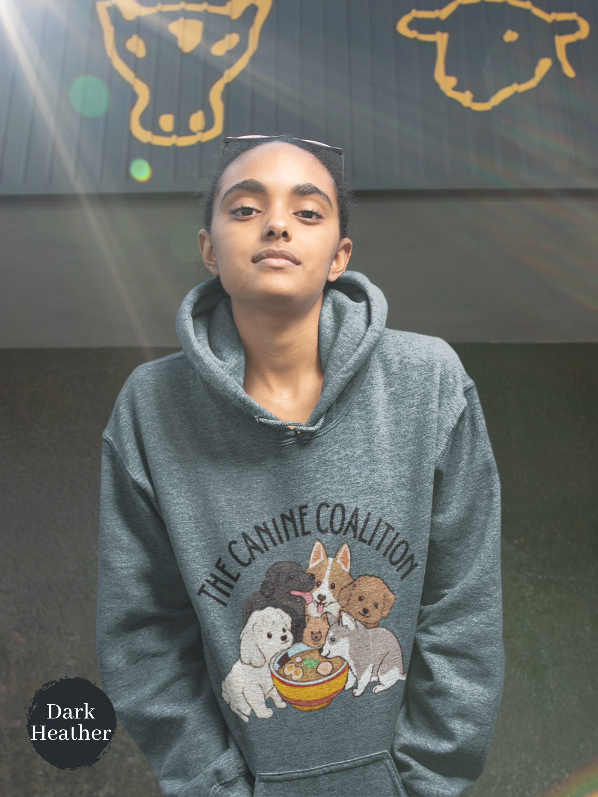 Ramen Hoodie: Canine Coalition Edition - Foodie and Pun Hoodie with Adorable Ramen Art and Asian-Inspired Design