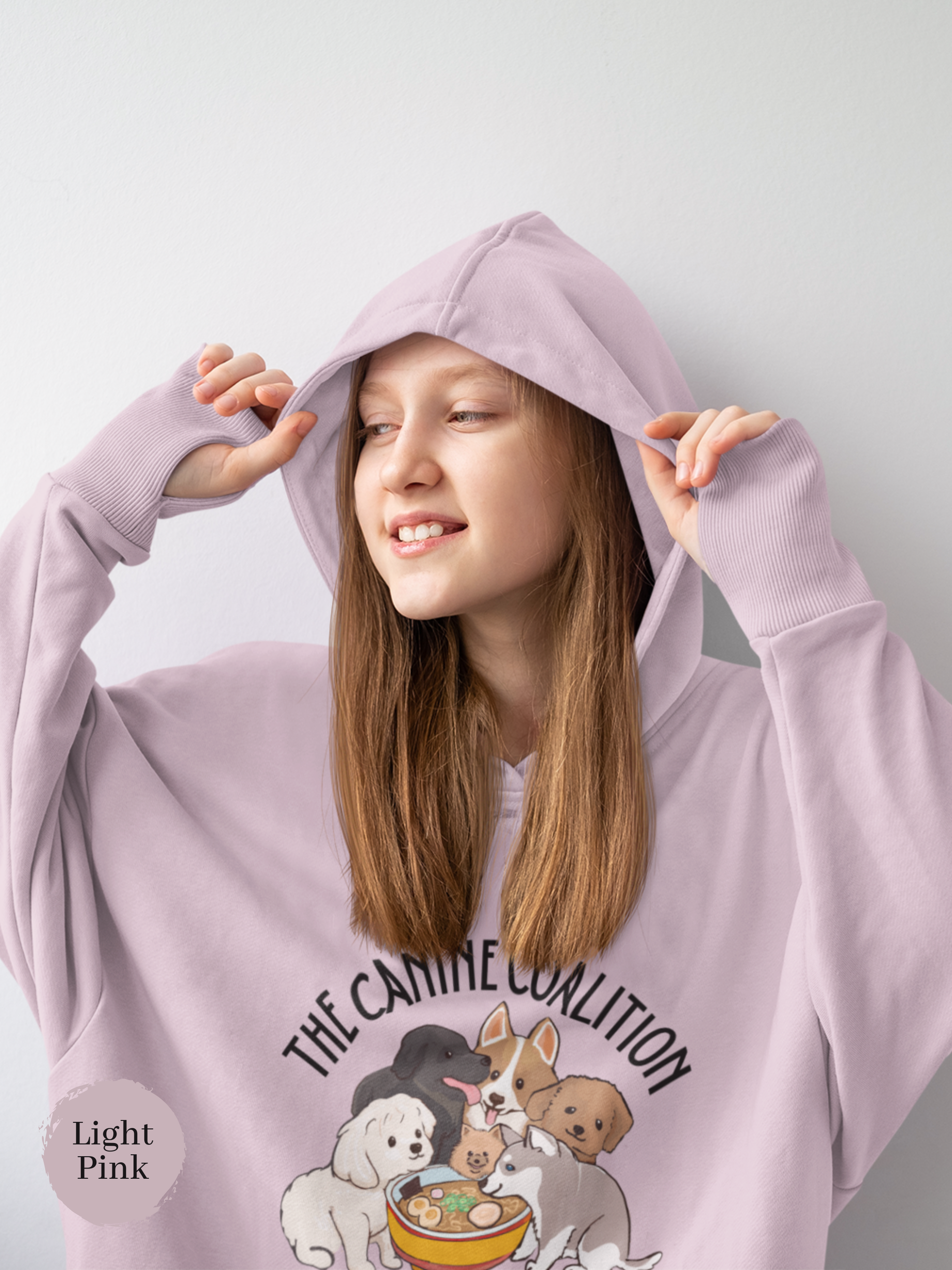 Ramen Hoodie: Canine Coalition Edition - Foodie and Pun Hoodie with Adorable Ramen Art and Asian-Inspired Design