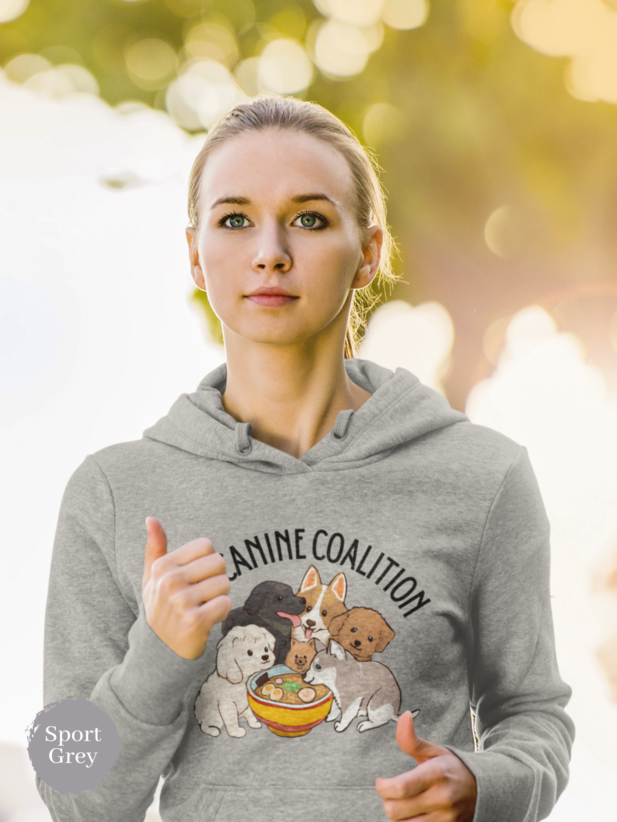 Ramen Hoodie: Canine Coalition Edition - Foodie and Pun Hoodie with Adorable Ramen Art and Asian-Inspired Design