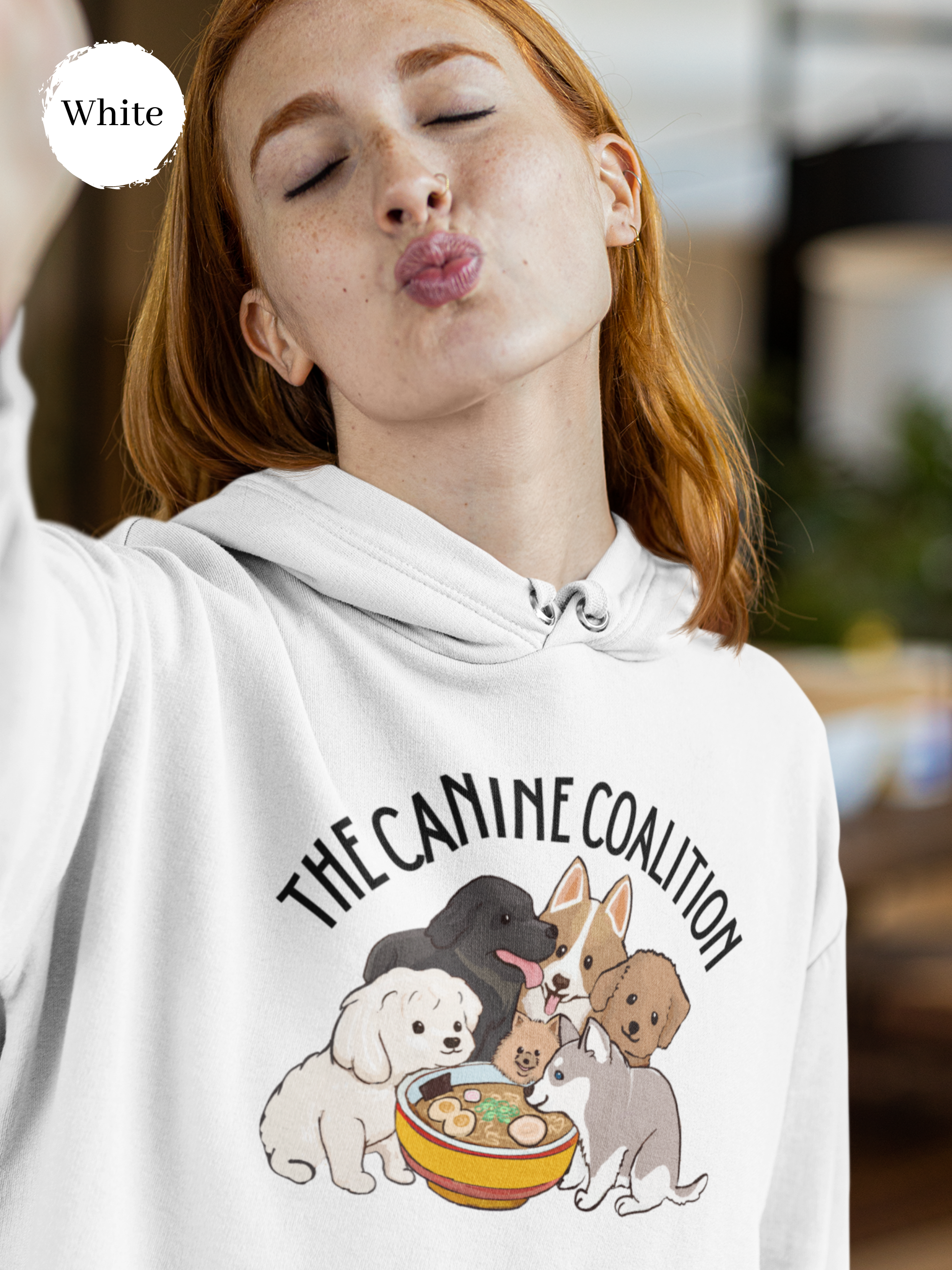 Ramen Hoodie: Canine Coalition Edition - Foodie and Pun Hoodie with Adorable Ramen Art and Asian-Inspired Design