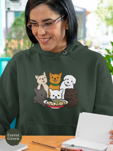 Ramen Hoodie: Six Adorable Pups Savouring Ramen Delight