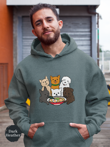 Ramen Hoodie: Six Adorable Pups Savouring Ramen Delight