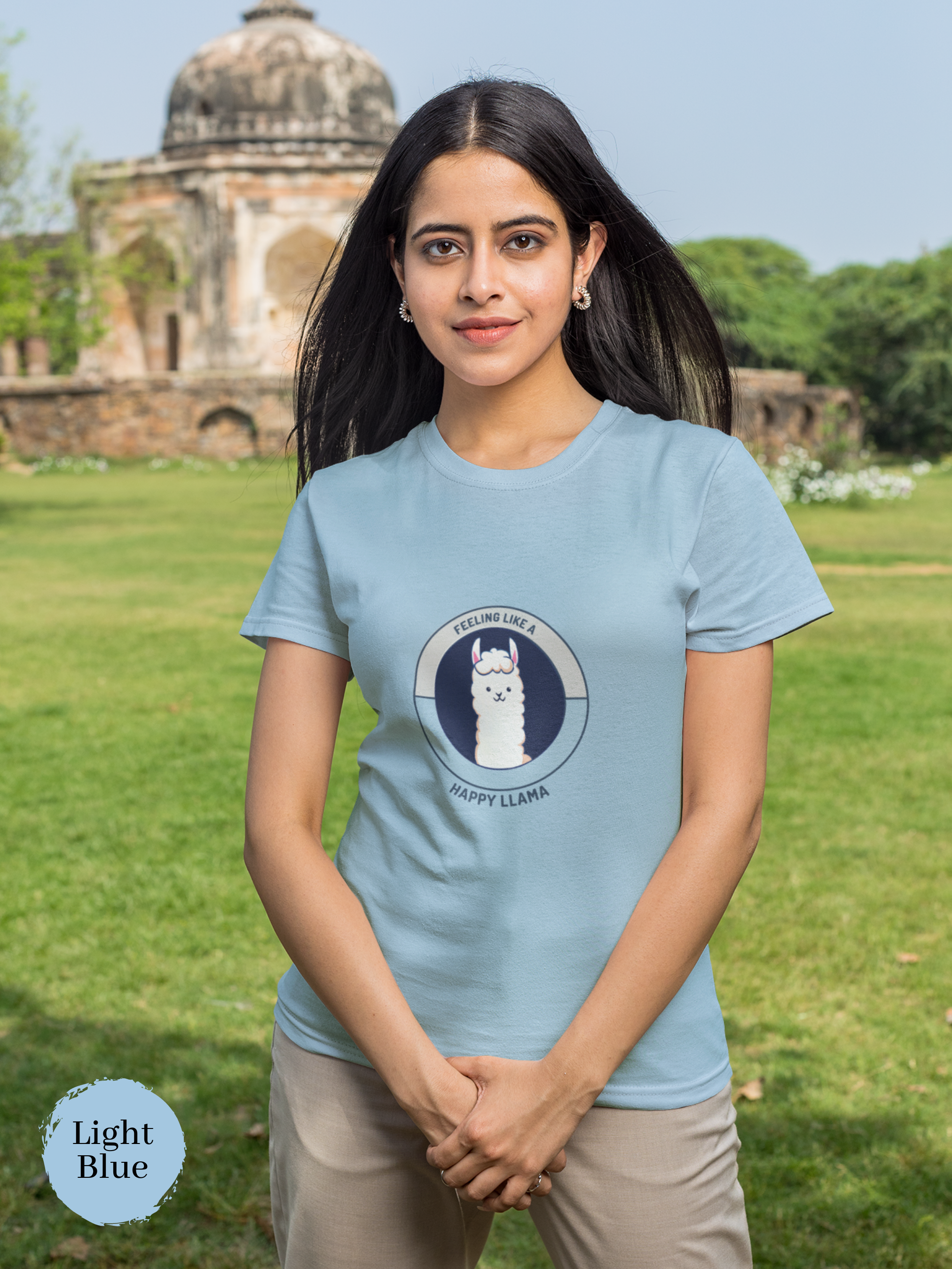 Feeling Like a Happy Llama T-Shirt: Cute Llama Illustration for Animal Lovers