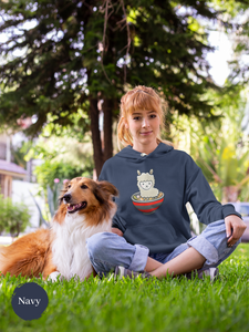 Ramen Hoodie: Llama Ramen Noodles - Playful Pun Hoodie with Cute Ramen Art