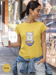 Ramen T-Shirt with Llama and Noodles: A Cozy Blend of Foodie and Fun