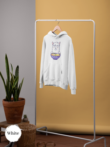 Ramen Hoodie: Llama Noodle Love - Foodie Hoodie with Cute Ramen Art