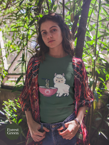 Ramen Llama Love T-Shirt: Japanese Foodie Shirt with Cute Llama and Ramen Art