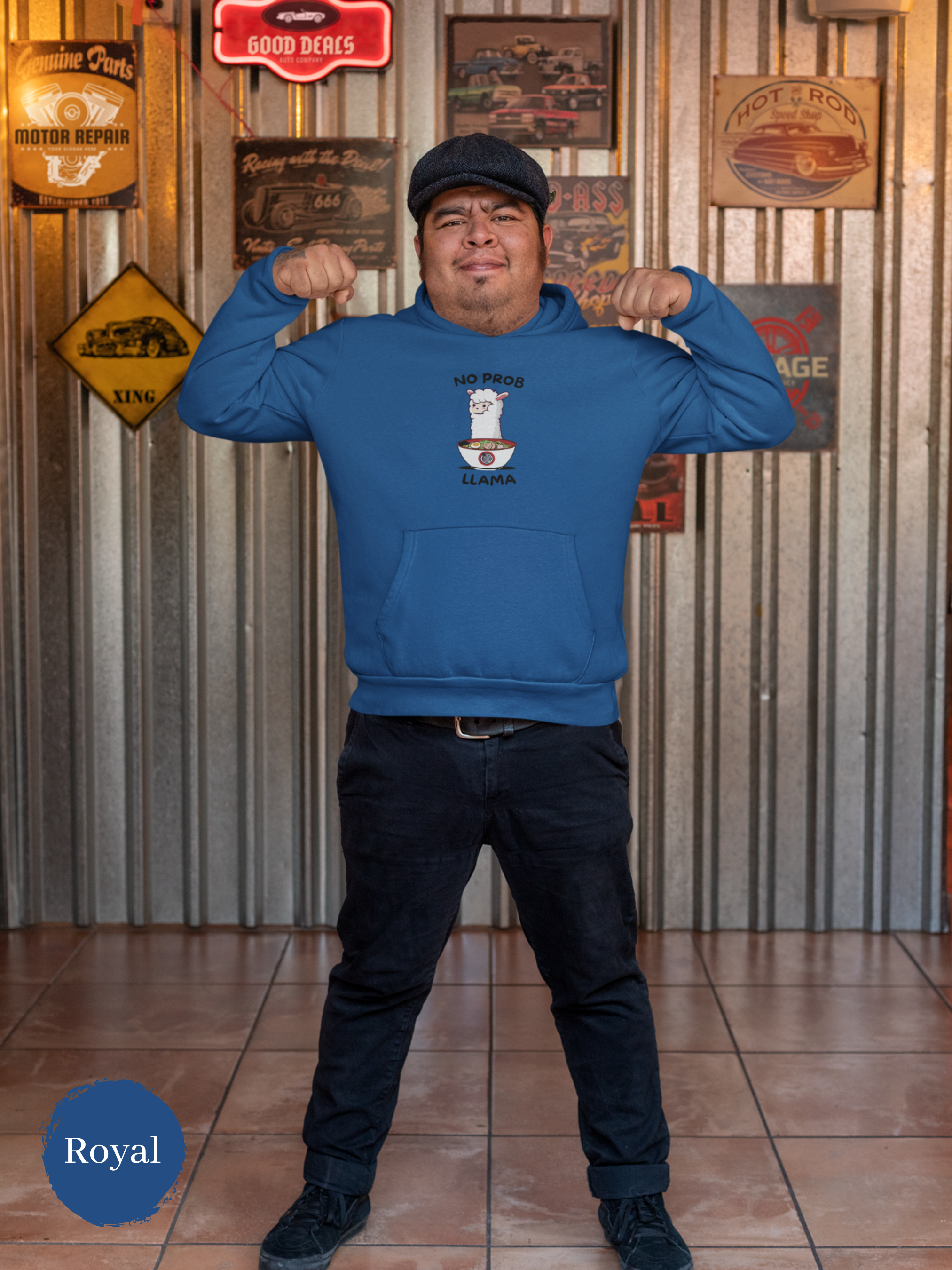 Ramen Hoodie: No Prob Llama Ramen Sweatshirt for Foodie Hoodies and Pun Lovers