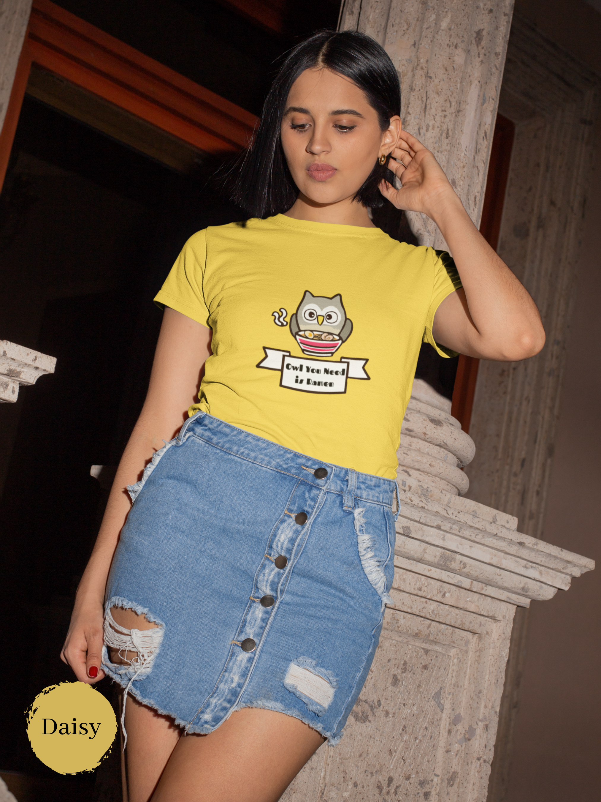 Ramen T-Shirt: Owl Need is Ramen - Japanese Foodie Shirt with Ramen Art
