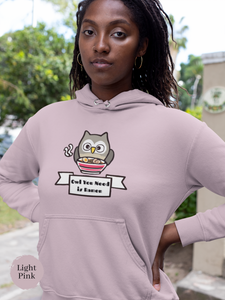 Ramen Hoodie: Owl You Need is Ramen - A Punny Asian Foodie Hoodie with Charming Ramen Art