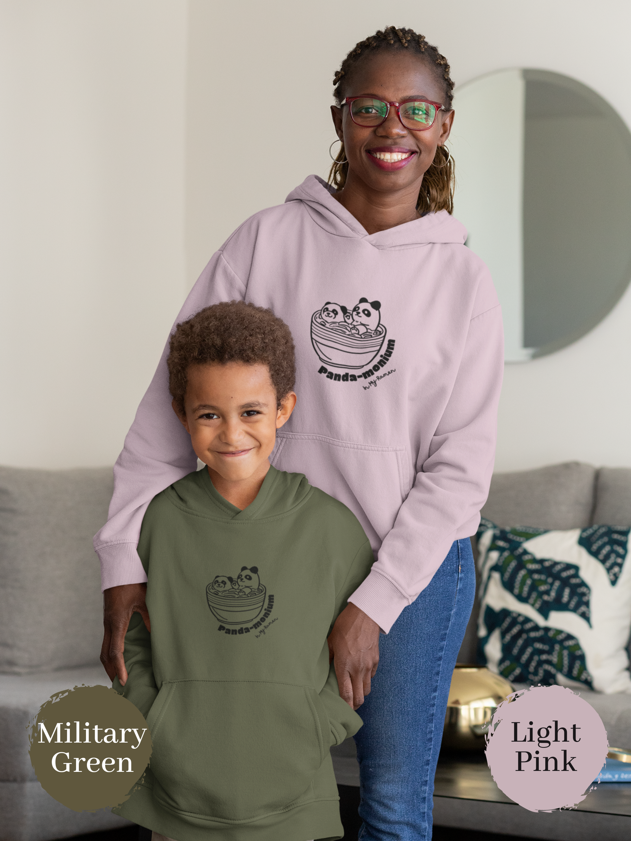 Ramen Hoodie: Cute and Funny Ramen Art Panda Sweatshirt for Foodie and Asian Food Lovers - Panda-monium in My Ramen