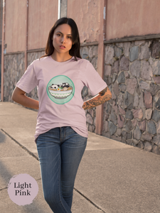 Ramen T-shirt with Panda Artwork Japanese Foodie Shirt for Ramen Lovers