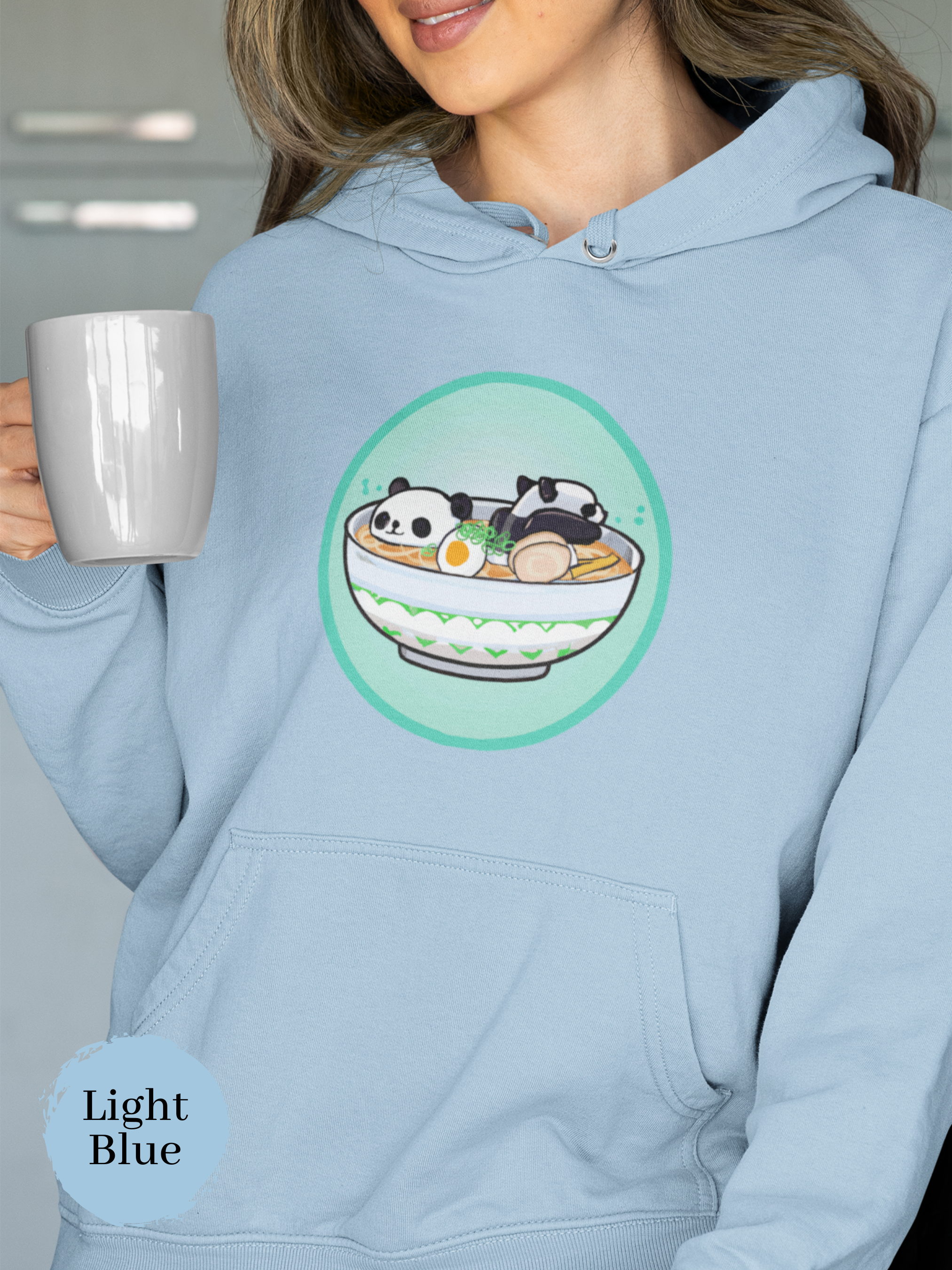 Ramen Hoodie: Two Cute Pandas in a Flavorful Bowl - The Perfect Foodie Hoodie for Ramen Lovers