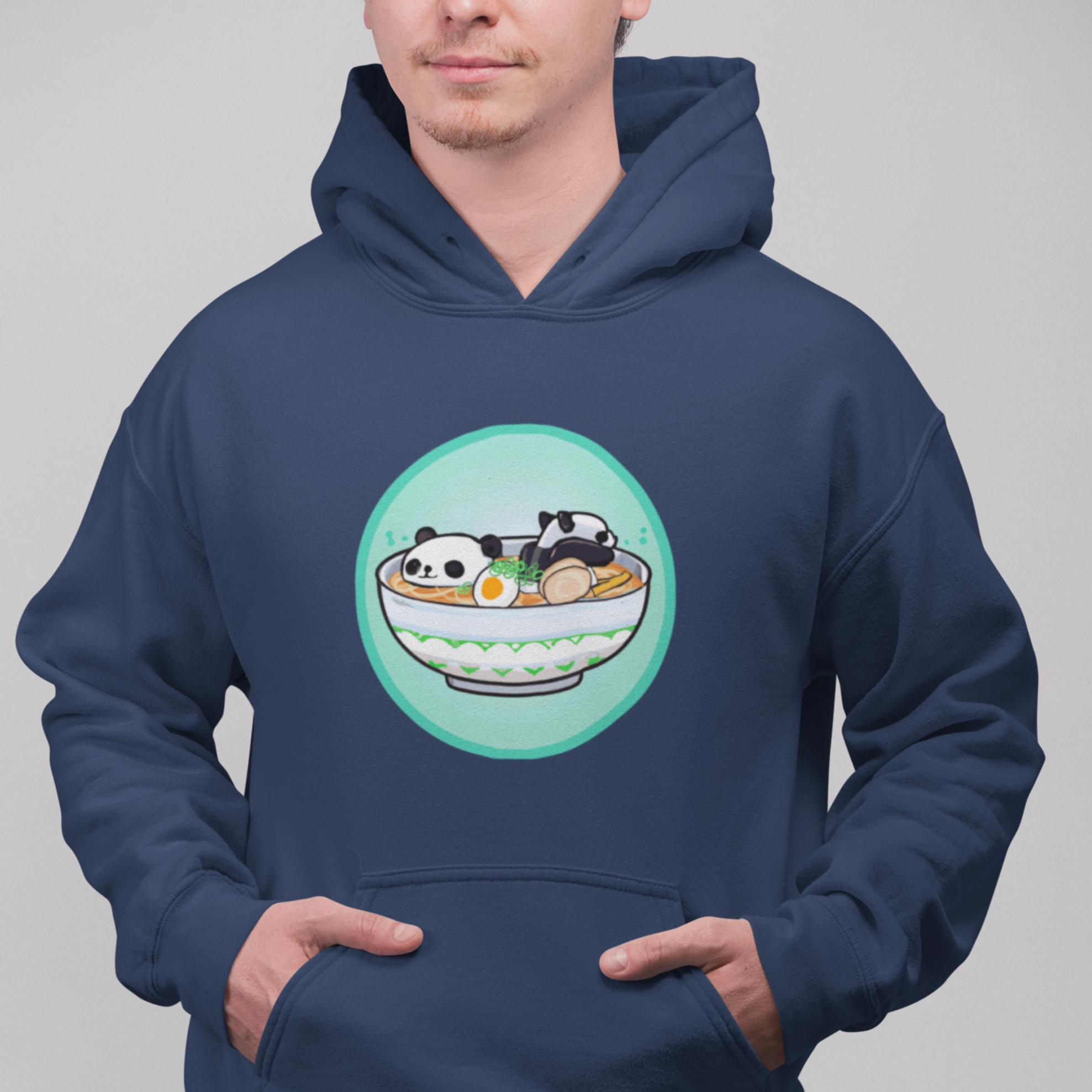 Ramen Hoodie: Two Cute Pandas in a Flavorful Bowl - The Perfect Foodie Hoodie for Ramen Lovers