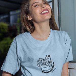 Ramen Art Panda T-Shirt: Japanese Foodie Shirt for Ramen Lovers