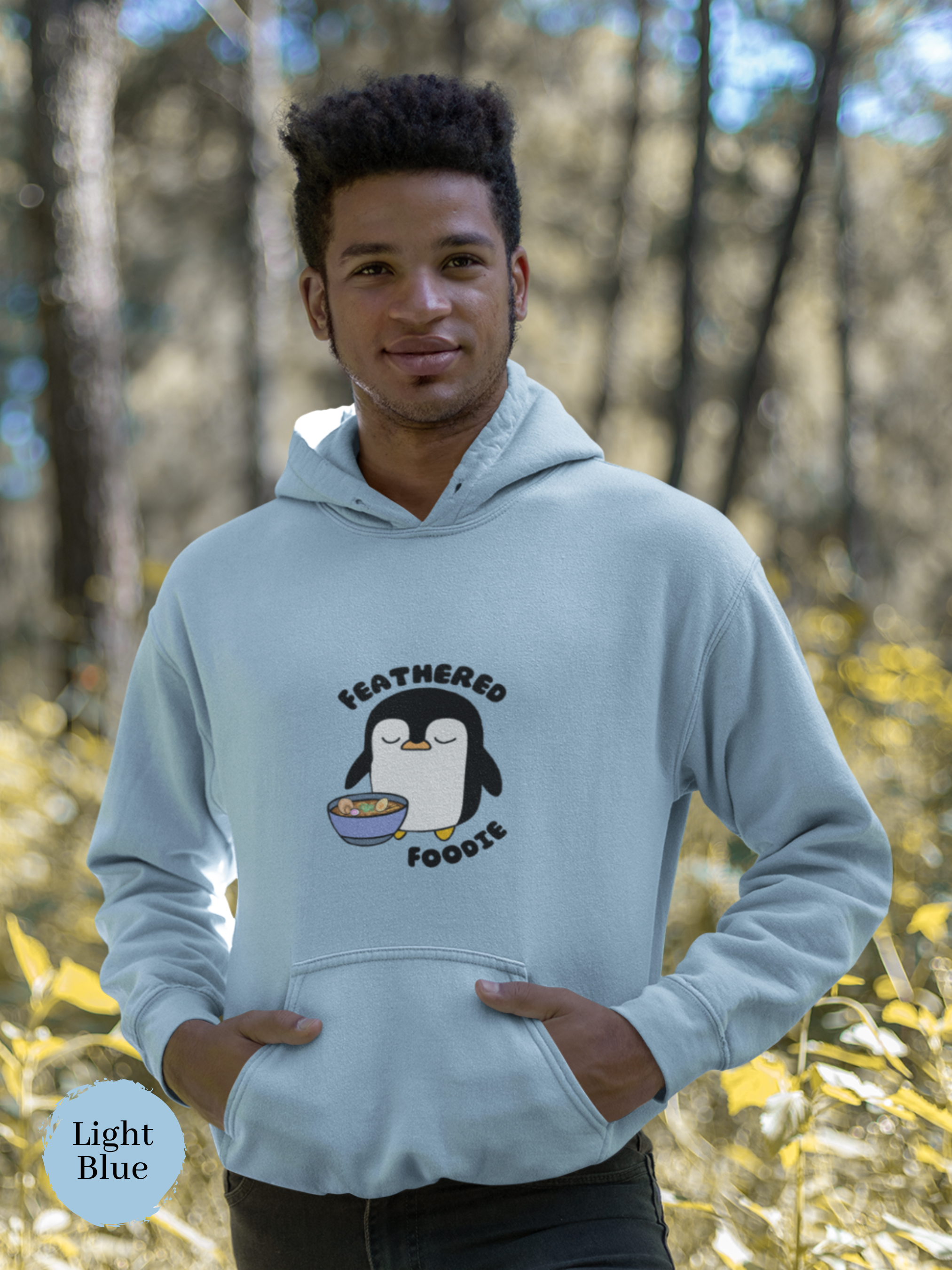 Ramen Hoodie: Feathered Foodie Edition - Asian-Inspired Comfort with a Side of Cute Penguin and Pun-tastic Ramen Art