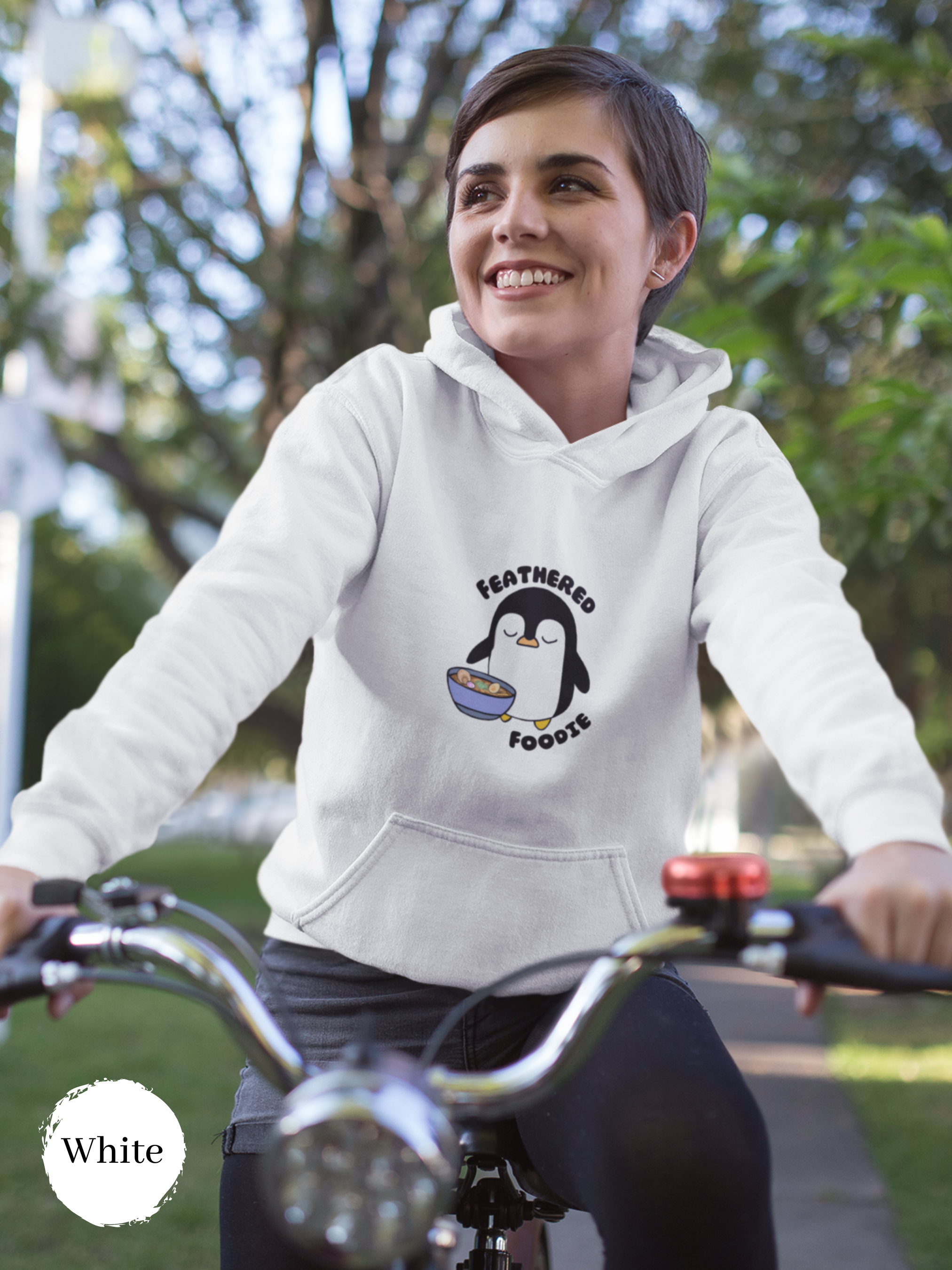 Ramen Hoodie: Feathered Foodie Edition - Asian-Inspired Comfort with a Side of Cute Penguin and Pun-tastic Ramen Art