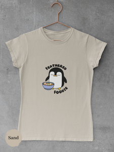 Ramen T-shirt: Japanese-Inspired Foodie Shirt with Feathered Foodie Penguin and Ramen Art