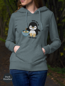 Ramen Hoodie with Cute Penguin and Delicious Asian Food Art: Brrr-ing on the Ramen in Style