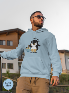 Ramen Hoodie with Cute Penguin and Delicious Asian Food Art: Brrr-ing on the Ramen in Style