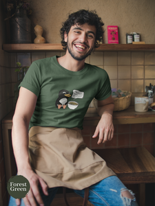 Ramen T-shirt: "When Life Gives You Ramen, Eat It With a Penguin!" - Japanese Foodie Shirt with Cute Ramen Art