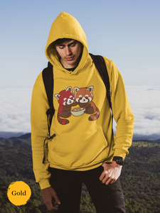Ramen Hoodie with Red Pandas: Asian Food and Ramen Art Sweatshirt