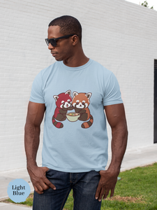 Ramen T-shirt: Cute Red Pandas Sharing a Bowl of Ramen - Japanese Foodie Shirt with Ramen Art