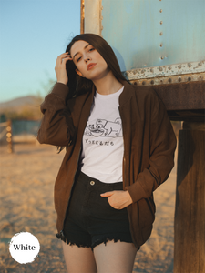 Ramen Friends T-Shirt: Japanese Foodie Shirt with Cat and Shiba Inu Illustration and Ramen Art featuring "Friends Forever"