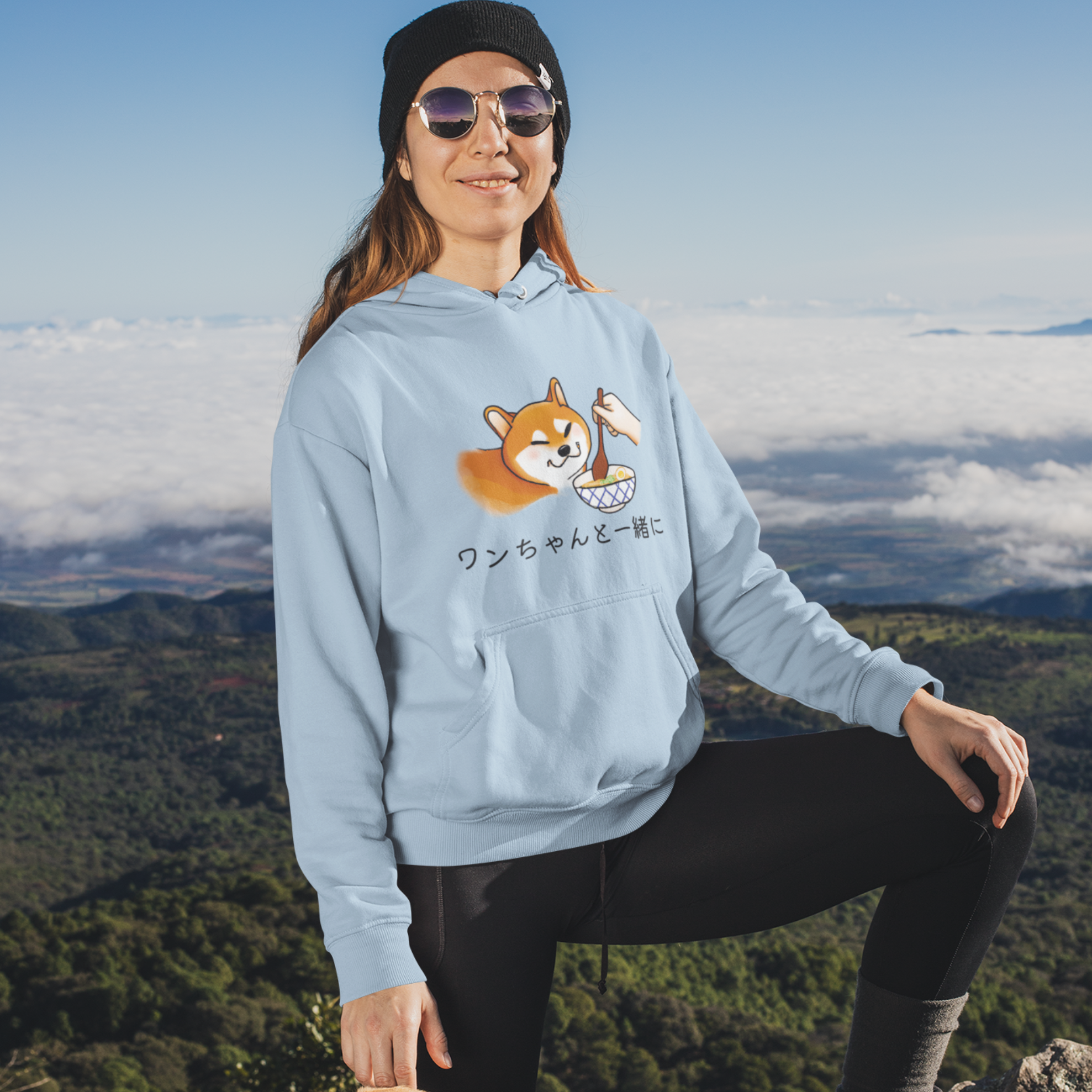 Ramen Hoodie Shiba Inu and Noodles Cute and Cozy Asian Foodie