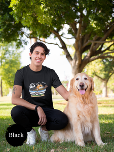 Ramen T-Shirt with Panda and Shiba Inu in a Bowl: Japanese Foodie Shirt with Ramen Art