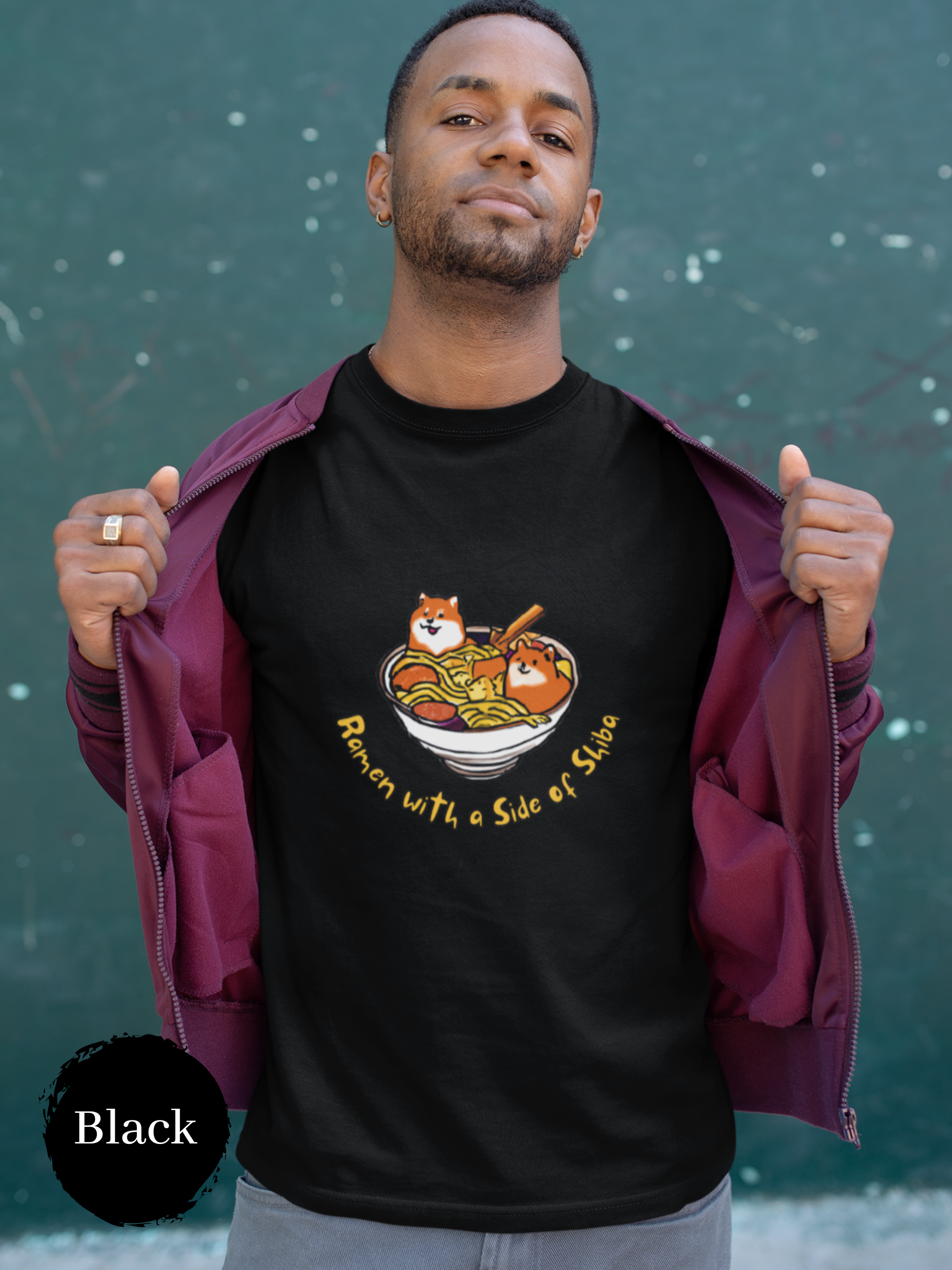 Ramen T-Shirt: Shiba Inu Ramen Art - Delicious and Adorable Japanese Foodie Shirt