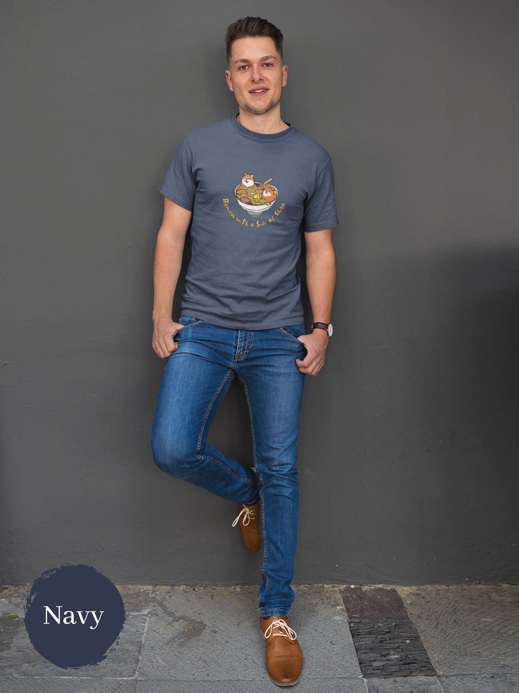 Ramen T-Shirt: Shiba Inu Ramen Art - Delicious and Adorable Japanese Foodie Shirt