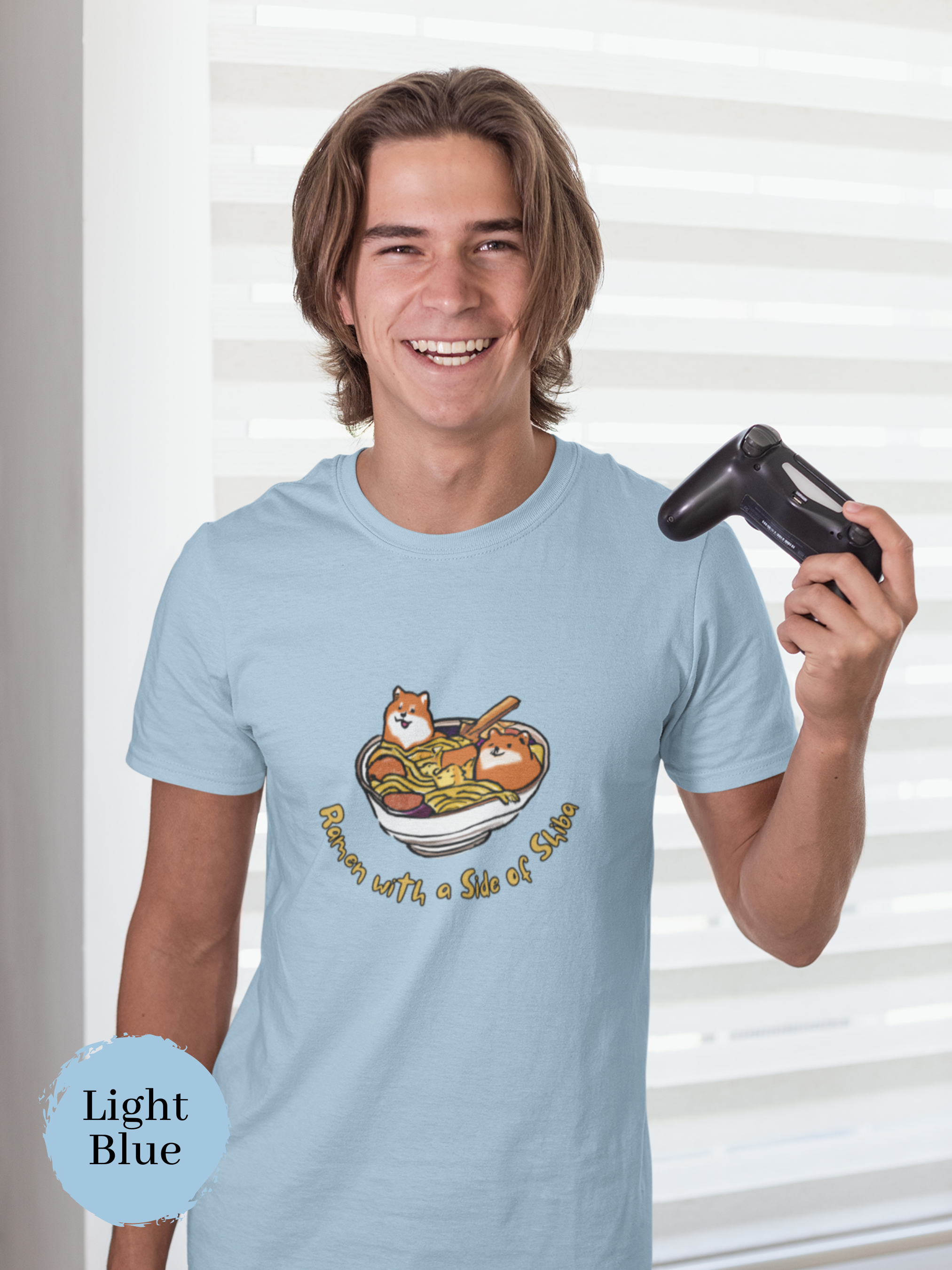Ramen T-Shirt: Shiba Inu Ramen Art - Delicious and Adorable Japanese Foodie Shirt