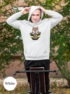 Ramen Hoodie: Grumpy Shiba Inu Guards His Noodles Asian Food Hoodie with Ramen Art and Pun Design