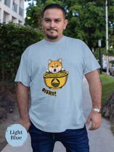 Ramen Art T-shirt: Oishii Shiba Inu Protecting Japanese Foodie Shirt