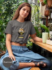 Ramen Protector T-Shirt: Japanese Foodie Shirt with Shiba Inu Guarding Ramen Bowl - Ramen Art