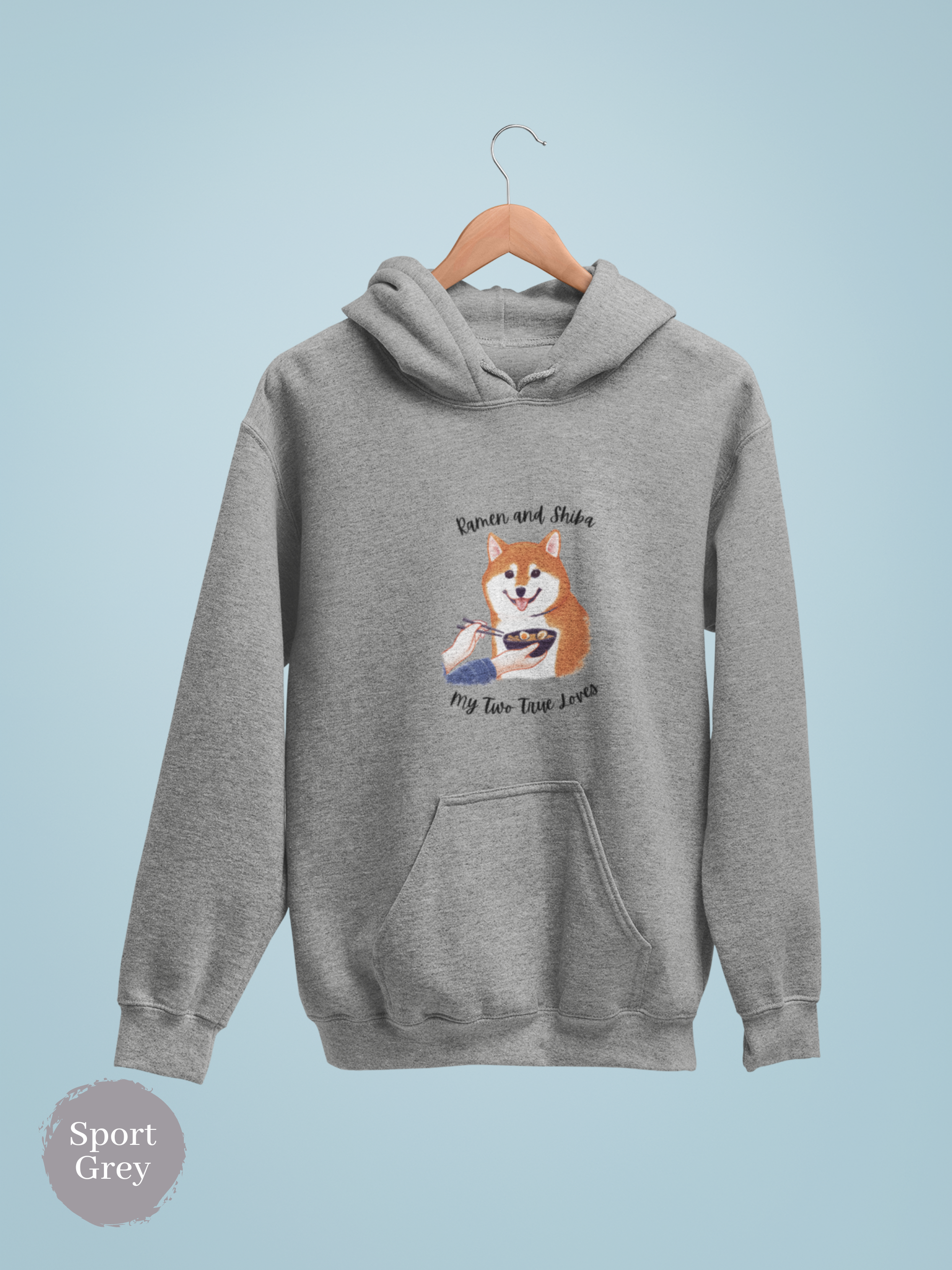 Ramen Hoodie: Ramen and Shiba Edition - Show Your Love for Asian Cuisine and Adorable Canines with this Foodie Hoodie