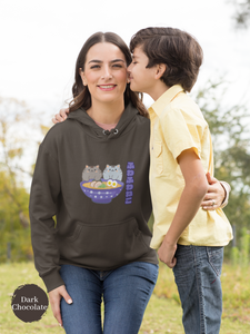 Ramen Hoodie - Noodle Loving Kitty Cats: A Foodie's Dream Asian-Inspired Pun Hoodie