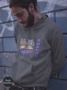 Ramen Hoodie - Noodle Loving Kitty Cats: A Foodie's Dream Asian-Inspired Pun Hoodie